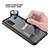 Silicone Matte Finish and Plastic Back Cover Case 360 Degrees U01 for Samsung Galaxy S20 5G Black