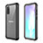 Silicone Matte Finish and Plastic Back Cover Case 360 Degrees U01 for Samsung Galaxy S20 Black