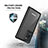 Silicone Matte Finish and Plastic Back Cover Case 360 Degrees U02 for Samsung Galaxy Note 20 Ultra 5G Black