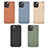 Silicone Matte Finish and Plastic Back Cover Case 360 Degrees U04 for Apple iPhone 13 Mini