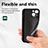 Silicone Matte Finish and Plastic Back Cover Case 360 Degrees U04 for Apple iPhone 13 Mini