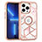 Silicone Matte Finish and Plastic Back Cover Case 360 Degrees YJ1 for Apple iPhone 13 Pro Rose Gold