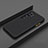 Silicone Matte Finish and Plastic Back Cover Case D01 for Xiaomi Mi Note 10 Black