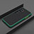 Silicone Matte Finish and Plastic Back Cover Case D01 for Xiaomi Mi Note 10 Green