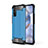Silicone Matte Finish and Plastic Back Cover Case for Huawei Honor 30 Sky Blue