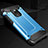 Silicone Matte Finish and Plastic Back Cover Case for Huawei Mate 20 Blue