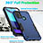 Silicone Matte Finish and Plastic Back Cover Case for Motorola Moto E20