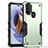 Silicone Matte Finish and Plastic Back Cover Case for Motorola Moto G31
