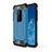 Silicone Matte Finish and Plastic Back Cover Case for Motorola Moto One Zoom Sky Blue