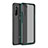 Silicone Matte Finish and Plastic Back Cover Case for OnePlus Nord Midnight Green