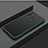 Silicone Matte Finish and Plastic Back Cover Case for Oppo A53 Midnight Green