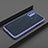 Silicone Matte Finish and Plastic Back Cover Case for Oppo A53 Purple