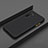 Silicone Matte Finish and Plastic Back Cover Case for Realme X2 Black