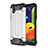 Silicone Matte Finish and Plastic Back Cover Case for Samsung Galaxy A01 Core