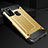 Silicone Matte Finish and Plastic Back Cover Case for Samsung Galaxy A21s Gold