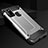 Silicone Matte Finish and Plastic Back Cover Case for Samsung Galaxy A21s Silver