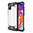 Silicone Matte Finish and Plastic Back Cover Case for Samsung Galaxy M40S Silver