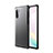 Silicone Matte Finish and Plastic Back Cover Case for Samsung Galaxy Note 10 5G Black