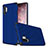 Silicone Matte Finish and Plastic Back Cover Case for Samsung Galaxy Note 10 Plus Blue