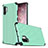 Silicone Matte Finish and Plastic Back Cover Case for Samsung Galaxy Note 10 Plus Green