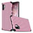 Silicone Matte Finish and Plastic Back Cover Case for Samsung Galaxy Note 10 Plus Pink