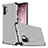 Silicone Matte Finish and Plastic Back Cover Case for Samsung Galaxy Note 10 Plus Silver