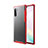 Silicone Matte Finish and Plastic Back Cover Case for Samsung Galaxy Note 10 Red