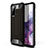 Silicone Matte Finish and Plastic Back Cover Case for Samsung Galaxy S20 Lite 5G Black