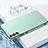 Silicone Matte Finish and Plastic Back Cover Case for Samsung Galaxy S21 FE 5G Green