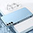 Silicone Matte Finish and Plastic Back Cover Case for Samsung Galaxy S22 5G Blue