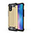 Silicone Matte Finish and Plastic Back Cover Case for Xiaomi Mi 10 Lite Gold