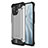 Silicone Matte Finish and Plastic Back Cover Case for Xiaomi Mi 11 5G Silver