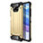 Silicone Matte Finish and Plastic Back Cover Case for Xiaomi Poco X3 Pro Gold