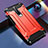 Silicone Matte Finish and Plastic Back Cover Case for Xiaomi Redmi K30 5G Red