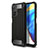 Silicone Matte Finish and Plastic Back Cover Case for Xiaomi Redmi K30S 5G Black