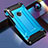 Silicone Matte Finish and Plastic Back Cover Case for Xiaomi Redmi Note 8 (2021) Blue