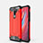Silicone Matte Finish and Plastic Back Cover Case for Xiaomi Redmi Note 8 Pro Red