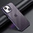 Silicone Matte Finish and Plastic Back Cover Case LD1 for Apple iPhone 14 Plus Purple