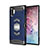 Silicone Matte Finish and Plastic Back Cover Case Magnetic for Samsung Galaxy Note 10 Plus Blue