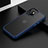 Silicone Matte Finish and Plastic Back Cover Case N01 for Apple iPhone 12 Blue