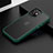 Silicone Matte Finish and Plastic Back Cover Case N01 for Apple iPhone 12 Mini Green