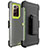 Silicone Matte Finish and Plastic Back Cover Case N04 for Samsung Galaxy Note 20 Ultra 5G Green