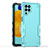 Silicone Matte Finish and Plastic Back Cover Case QW1 for Samsung Galaxy M53 5G Mint Blue