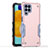 Silicone Matte Finish and Plastic Back Cover Case QW1 for Samsung Galaxy M53 5G Pink