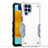 Silicone Matte Finish and Plastic Back Cover Case QW1 for Samsung Galaxy M53 5G White