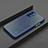 Silicone Matte Finish and Plastic Back Cover Case R01 for Oppo Reno4 5G Blue