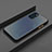 Silicone Matte Finish and Plastic Back Cover Case R01 for Oppo Reno4 Pro 5G Black