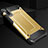 Silicone Matte Finish and Plastic Back Cover Case R01 for Samsung Galaxy A70 Gold
