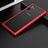 Silicone Matte Finish and Plastic Back Cover Case R01 for Samsung Galaxy Note 10 5G Red