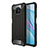 Silicone Matte Finish and Plastic Back Cover Case R01 for Xiaomi Mi 10i 5G Black